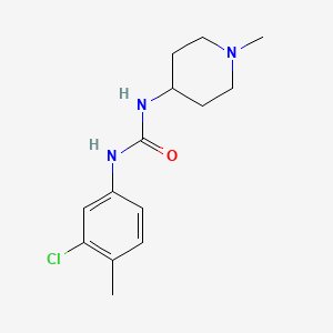 molecular formula C14H20ClN3O B10971313 1-(3-Chloro-4-methylphenyl)-3-(1-methylpiperidin-4-yl)urea 