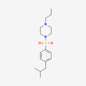 1-{[4-(2-Methylpropyl)phenyl]sulfonyl}-4-propylpiperazine