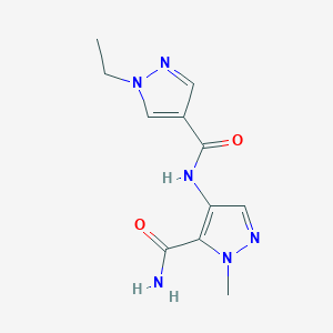 N-(5-carbamoyl-1-methyl-1H-pyrazol-4-yl)-1-ethyl-1H-pyrazole-4-carboxamide