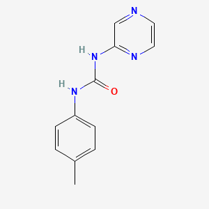 molecular formula C12H12N4O B10971437 1-(4-Methylphenyl)-3-pyrazin-2-ylurea 