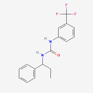 1-(1-Phenylpropyl)-3-[3-(trifluoromethyl)phenyl]urea