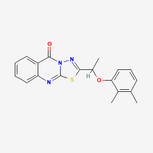 2-[1-(2,3-dimethylphenoxy)ethyl]-5H-[1,3,4]thiadiazolo[2,3-b]quinazolin-5-one