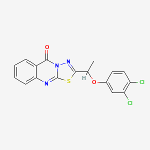 2-[1-(3,4-dichlorophenoxy)ethyl]-5H-[1,3,4]thiadiazolo[2,3-b]quinazolin-5-one