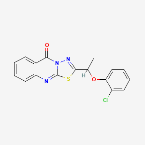 2-[1-(2-chlorophenoxy)ethyl]-5H-[1,3,4]thiadiazolo[2,3-b]quinazolin-5-one