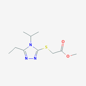 methyl {[5-ethyl-4-(propan-2-yl)-4H-1,2,4-triazol-3-yl]sulfanyl}acetate