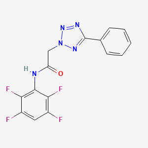 2-(5-phenyl-2H-tetrazol-2-yl)-N-(2,3,5,6-tetrafluorophenyl)acetamide