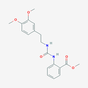 molecular formula C19H22N2O5 B10971568 Methyl 2-({[2-(3,4-dimethoxyphenyl)ethyl]carbamoyl}amino)benzoate 