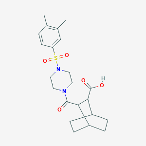 3-({4-[(3,4-Dimethylphenyl)sulfonyl]piperazin-1-yl}carbonyl)bicyclo[2.2.2]octane-2-carboxylic acid