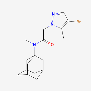 N-(1-Adamantyl)-2-(4-bromo-5-methyl-1H-pyrazol-1-YL)-N-methylacetamide