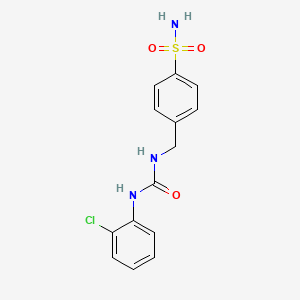 4-({[(2-Chlorophenyl)carbamoyl]amino}methyl)benzenesulfonamide