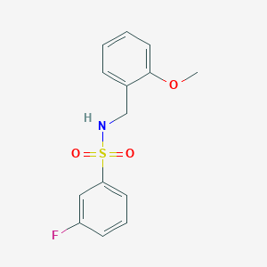 3-fluoro-N-(2-methoxybenzyl)benzenesulfonamide