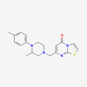 7-{[3-methyl-4-(4-methylphenyl)piperazin-1-yl]methyl}-5H-[1,3]thiazolo[3,2-a]pyrimidin-5-one