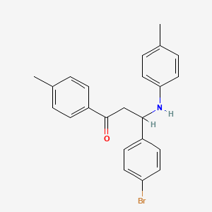 3-(4-Bromophenyl)-1-(4-methylphenyl)-3-[(4-methylphenyl)amino]propan-1-one