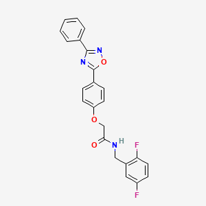 N-(2,5-difluorobenzyl)-2-[4-(3-phenyl-1,2,4-oxadiazol-5-yl)phenoxy]acetamide