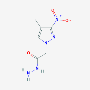 2-(4-methyl-3-nitro-1H-pyrazol-1-yl)acetohydrazide