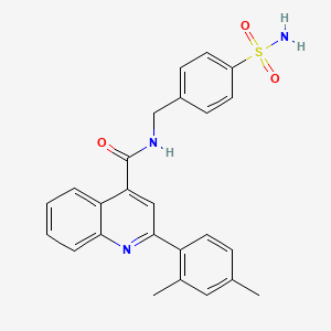 2-(2,4-dimethylphenyl)-N-(4-sulfamoylbenzyl)quinoline-4-carboxamide