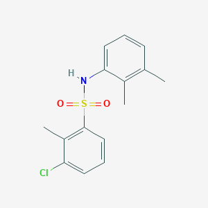 molecular formula C15H16ClNO2S B10971685 3-chloro-N-(2,3-dimethylphenyl)-2-methylbenzenesulfonamide 