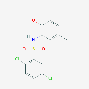 2,5-dichloro-N-(2-methoxy-5-methylphenyl)benzenesulfonamide