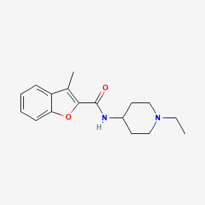 N-(1-ethylpiperidin-4-yl)-3-methyl-1-benzofuran-2-carboxamide