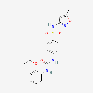 4-{[(2-ethoxyphenyl)carbamoyl]amino}-N-(5-methyl-1,2-oxazol-3-yl)benzenesulfonamide