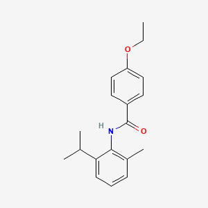 molecular formula C19H23NO2 B10971808 4-ethoxy-N-[2-methyl-6-(propan-2-yl)phenyl]benzamide 