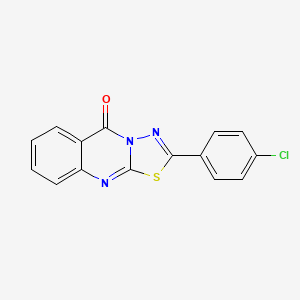 2-(4-chlorophenyl)-5H-[1,3,4]thiadiazolo[2,3-b]quinazolin-5-one