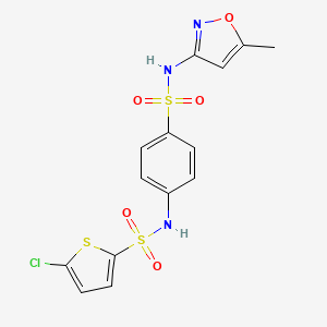 5-chloro-N-{4-[(5-methyl-1,2-oxazol-3-yl)sulfamoyl]phenyl}thiophene-2-sulfonamide