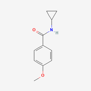 molecular formula C11H13NO2 B10971853 N-cyclopropyl-4-methoxybenzamide CAS No. 88229-13-4