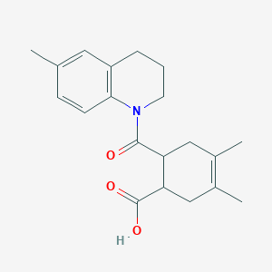 3,4-dimethyl-6-[(6-methyl-3,4-dihydroquinolin-1(2H)-yl)carbonyl]cyclohex-3-ene-1-carboxylic acid