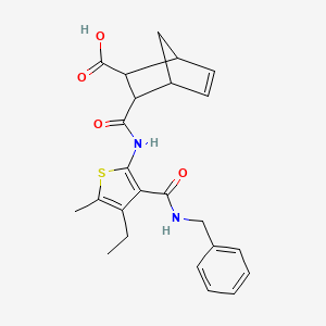 3-{[3-(Benzylcarbamoyl)-4-ethyl-5-methylthiophen-2-yl]carbamoyl}bicyclo[2.2.1]hept-5-ene-2-carboxylic acid