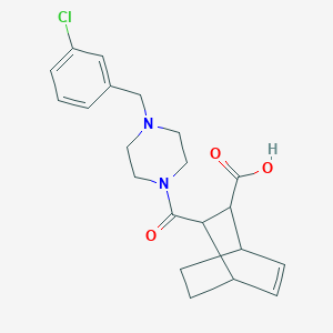 3-{[4-(3-Chlorobenzyl)piperazin-1-yl]carbonyl}bicyclo[2.2.2]oct-5-ene-2-carboxylic acid