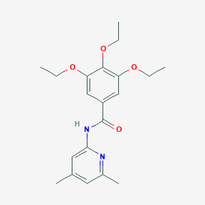 molecular formula C20H26N2O4 B10971939 N-(4,6-dimethylpyridin-2-yl)-3,4,5-triethoxybenzamide 