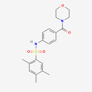 2,4,5-trimethyl-N-[4-(morpholin-4-ylcarbonyl)phenyl]benzenesulfonamide