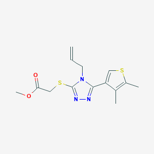 methyl {[5-(4,5-dimethylthiophen-3-yl)-4-(prop-2-en-1-yl)-4H-1,2,4-triazol-3-yl]sulfanyl}acetate