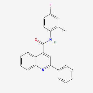 N-(4-fluoro-2-methylphenyl)-2-phenylquinoline-4-carboxamide