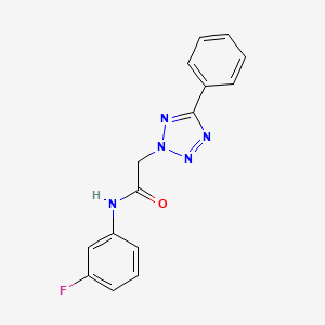 N-(3-fluorophenyl)-2-(5-phenyl-2H-tetrazol-2-yl)acetamide