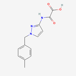 molecular formula C13H13N3O3 B10972001 {[1-(4-methylbenzyl)-1H-pyrazol-3-yl]amino}(oxo)acetic acid 