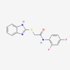 2-(1H-benzimidazol-2-ylsulfanyl)-N-(2,4-difluorophenyl)acetamide