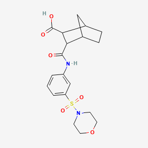 3-{[3-(Morpholin-4-ylsulfonyl)phenyl]carbamoyl}bicyclo[2.2.1]heptane-2-carboxylic acid