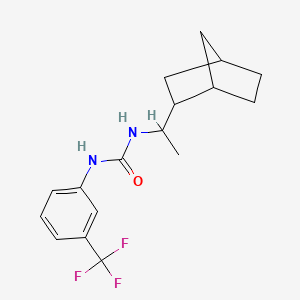 1-[1-(Bicyclo[2.2.1]hept-2-yl)ethyl]-3-[3-(trifluoromethyl)phenyl]urea