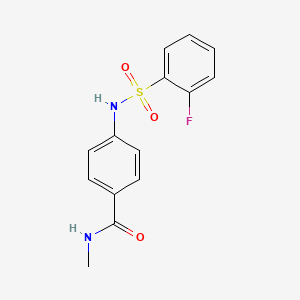 4-(2-fluorobenzenesulfonamido)-N-methylbenzamide