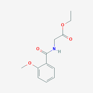 molecular formula C12H15NO4 B10972153 Ethyl 2-[(2-methoxybenzoyl)amino]acetate 