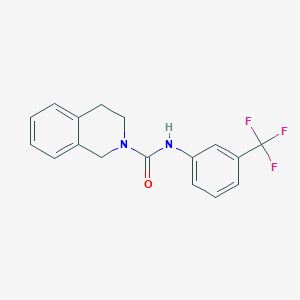 molecular formula C17H15F3N2O B10972173 N-[3-(trifluoromethyl)phenyl]-3,4-dihydro-2(1H)-isoquinolinecarboxamide 