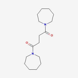 molecular formula C16H28N2O2 B10972189 1,4-Di(azepan-1-yl)butane-1,4-dione 