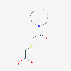 molecular formula C10H17NO3S B10972229 {[2-(Azepan-1-yl)-2-oxoethyl]sulfanyl}acetic acid 