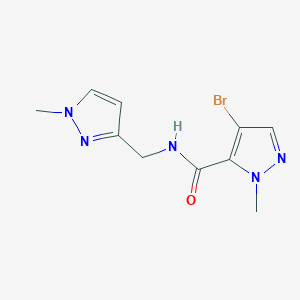 4-bromo-1-methyl-N-[(1-methyl-1H-pyrazol-3-yl)methyl]-1H-pyrazole-5-carboxamide