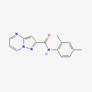 molecular formula C15H14N4O B10972256 N-(2,4-dimethylphenyl)pyrazolo[1,5-a]pyrimidine-2-carboxamide 