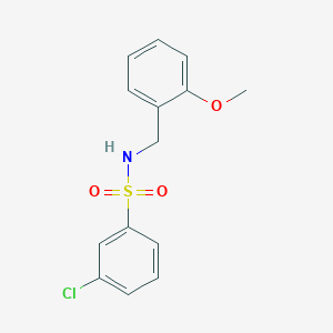 3-chloro-N-(2-methoxybenzyl)benzenesulfonamide