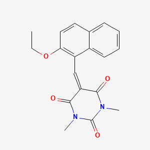 5-[(2-ethoxynaphthalen-1-yl)methylidene]-1,3-dimethylpyrimidine-2,4,6(1H,3H,5H)-trione