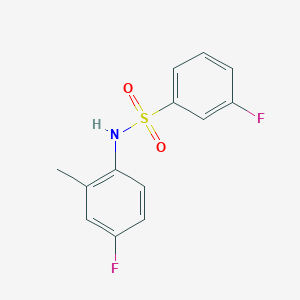 3-fluoro-N-(4-fluoro-2-methylphenyl)benzenesulfonamide